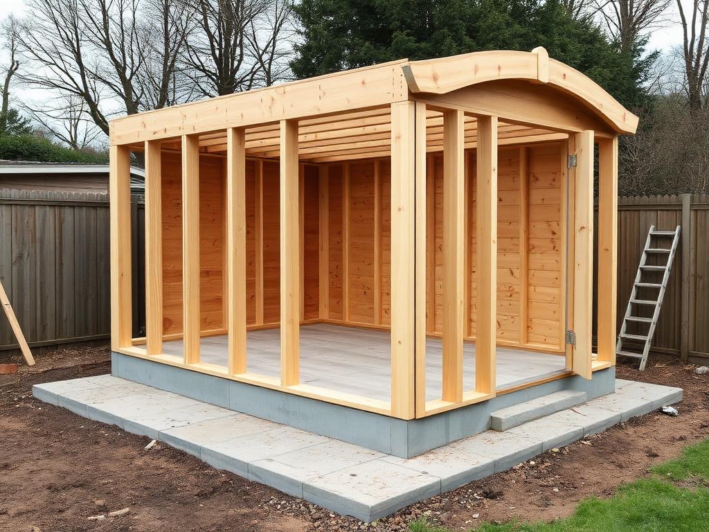 Garden Buildings project by SSW Construction — Garden studio base